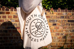 south coast maker market tote bag